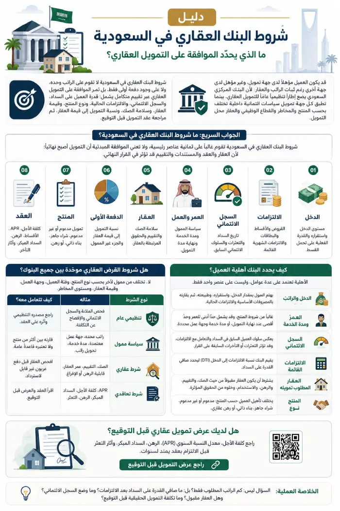 شروط التمويل العقاري