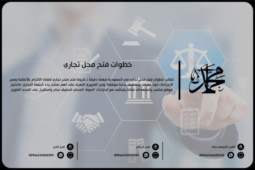 خطوات فتح محل تجاري