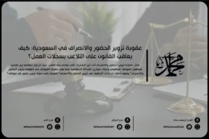 عقوبة تزوير الحضور والانصراف في السعودية كيف يعاقب القانون على التلاعب بسجلات العمل؟
