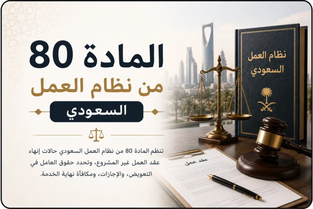 المادة 80 من نظام العمل السعودي