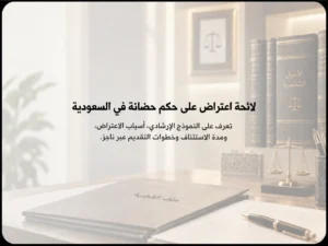 لائحة اعتراض على حكم حضانة في السعودية